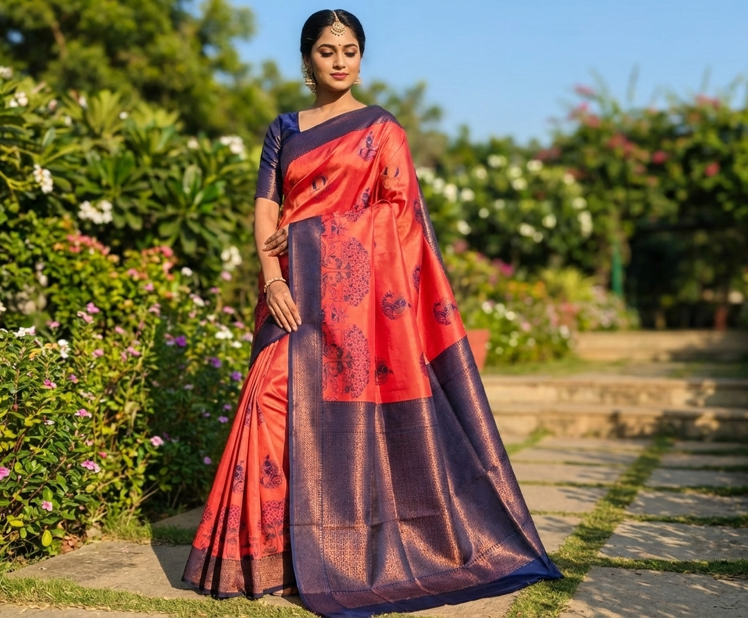 luxury art design soft silk sarees