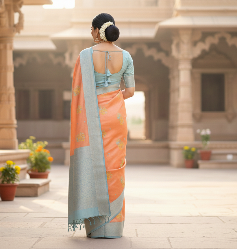 cotton soft silk saree