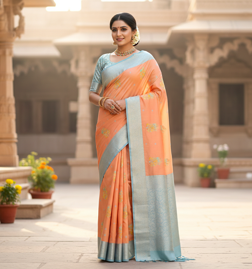 cotton soft silk saree