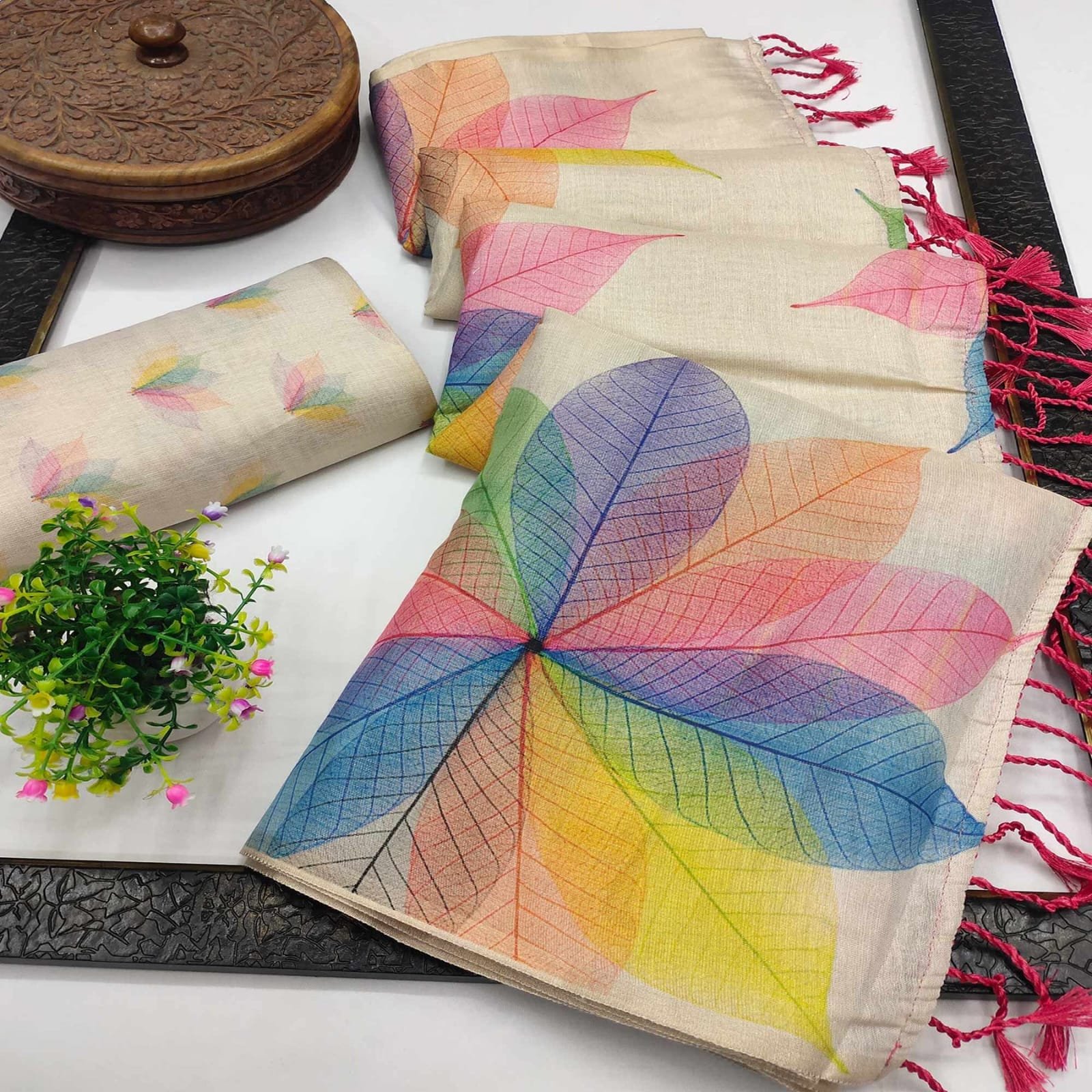 premium soft tissue sarees